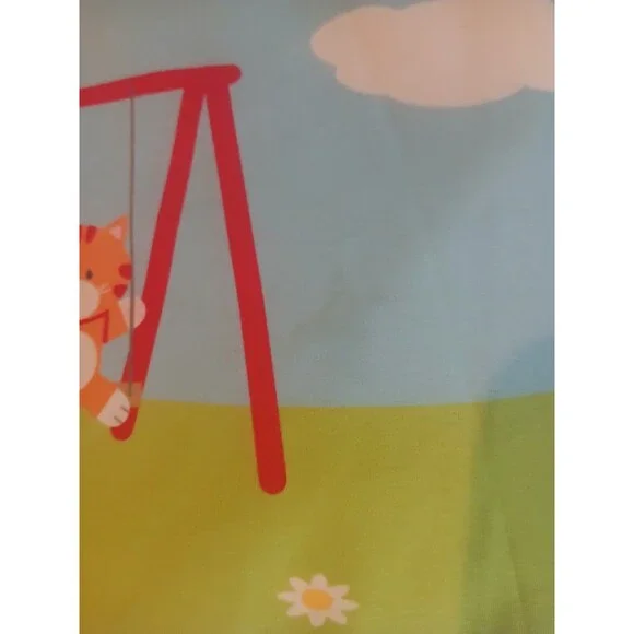 Demdaco Friends At The Park Soft Fabric Plush Book  w/ Sounds Interactive - Picture 7 of 7